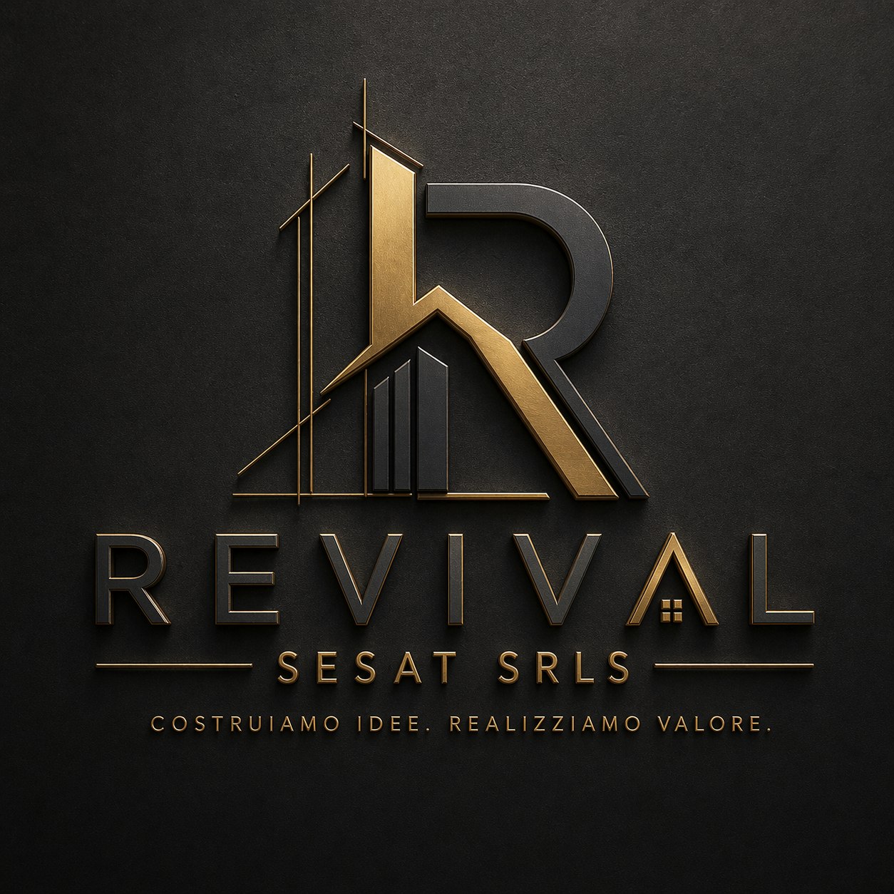 Render 3D del logo Revival Sesat
